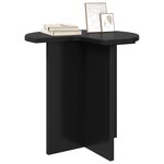 vidaXL Table d'appoint Chêne noir Ø 39 x 38 cm Bois d'ingénierie