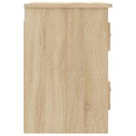 vidaXL Table de chevet murale chêne sonoma 41 5x36x53 cm