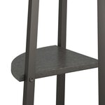 vidaXL Étagère d'angle 3 niveaux Noir 45 5x31 5x120 cm