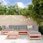 vidaXL Salon de jardin 7 Pièces avec coussins bois massif douglas
