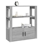 vidaXL Buffet Sonoma gris 80x30x90 cm Bois d'ingénierie