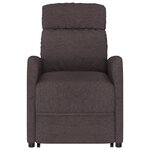 vidaXL Fauteuil Marron foncé Tissu