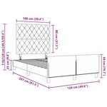 vidaXL Cadre de Lit Vert Foncé 120x190 cm Velours