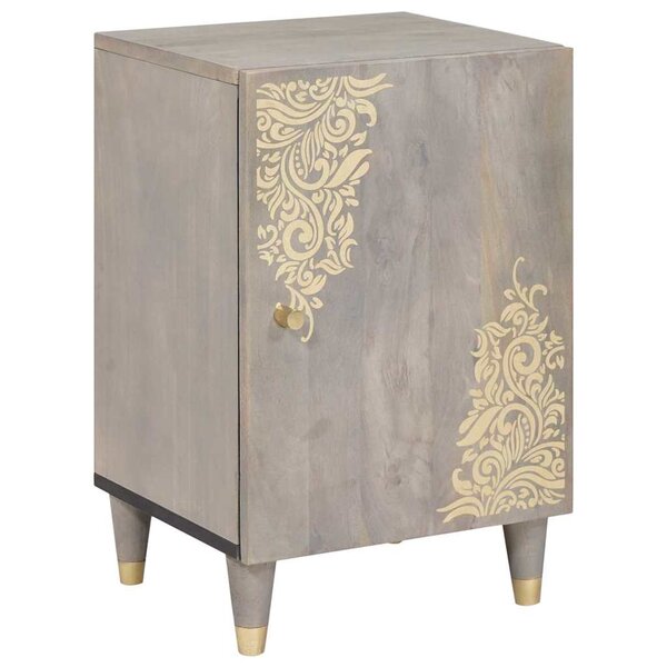 vidaXL Cabinet de salle de bain avec stockage Gris 38 x 33 x 58 cm