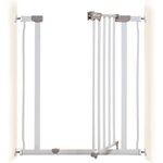 Barrière de sécurité montée par pression - 61-67 x 76 cm - Double verrouillage - Blanc