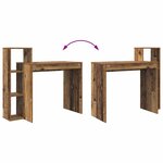 vidaXL Bureau Bois ancien 100 x 40 x 90 cm Bois d'ingénierie