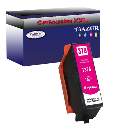 Cartouche Compatible pour Epson T3793 / T3783 (378XL) Magenta - T3AZUR