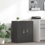 vidaXL Armoire de rangement Noir 60 x 40 x 70 cm Acier