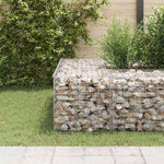 vidaXL Lit surélevé cube à gabion Fil d'acier 50x50x50 cm