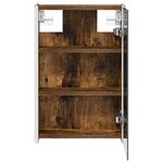 vidaXL Armoire Miroir de Salle de Bain Chêne fumé 33 x 11 5 x 50 cm