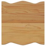 VidaXL Table d'appoint EKAI Blanc 50 x 50 x 45 5 cm Bois de pin massif