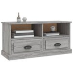 vidaXL Meuble TV sonoma gris 93x35 5x45 cm bois d'ingénierie