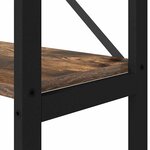 vidaXL Bibliothèque Chêne fumé 40 x 30 x 153 cm Bois d'ingénierie