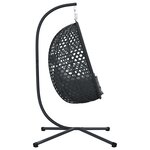vidaXL Chaise suspendue Anthracite et noir 104 x 100 x 191 cm