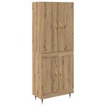 vidaXL Haut Armoire Montage mural Chêne artisanal 69 5 x 34 x 180 cm