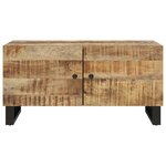 vidaXL Table basse 80x50x40 cm Bois de manguier solide et d'ingénierie