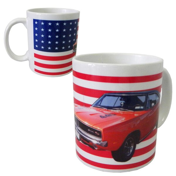 Tasse en céramique voiture américaine orange by cbkreation