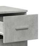 vidaXL Buffet gris béton 59x39x80 cm bois d'ingénierie