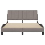 vidaXL Cadre de lit sans matelas Hanko taupe 140x200 cm tissu