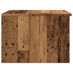 vidaXL Table basse vieux bois 50x50x36 cm bois d'ingénierie