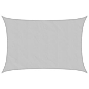 vidaXL Voile d'ombrage gris clair 4x2 5 m 100  polyester oxford