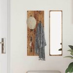 vidaXL Porte-manteau mural Montage mural Bois ancien 30 x 1.5 x 80 cm