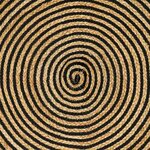 vidaXL Tapis Naturel et Noir 60 x 110 cm Jute