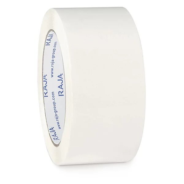 Ruban adhésif pvc blanc raja résistant  32 microns 50 mm x 66 m (lot de 6)