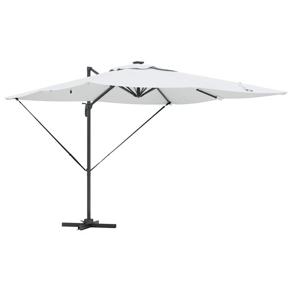 vidaXL Parasol Couleur sable 286 x 285 x 270 cm Aluminium
