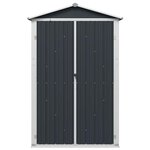 vidaXL Abri de jardin Anthracite 116x45x175 cm Acier galvanisé