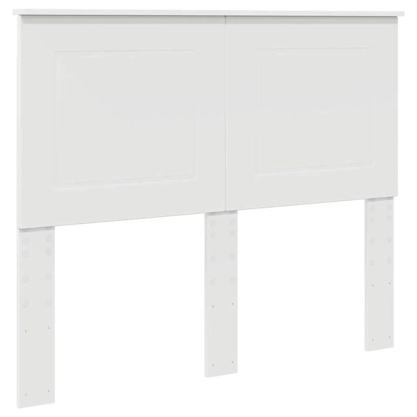 vidaXL Tête de lit avec tête de lit Blanc 120 cm Bois d'ingénierie