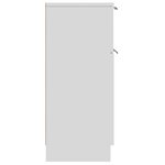 vidaXL Buffets 2 Pièces blanc 30x30x70 cm bois d'ingénierie