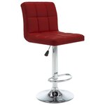 vidaXL Tabourets de bar lot de 2 rouge bordeaux similicuir