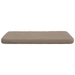 vidaXL Coussins de siège 4 Pièces Taupe 40 x 40 x 3 cm