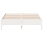 vidaXL Cadre de lit sans matelas blanc 150x200 cm bois de pin massif