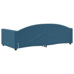 vidaXL Lit de repos bleu 100x200 cm velours