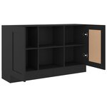 vidaXL Buffet Noir 120x30 5x70 cm Bois d'ingénierie