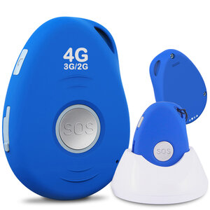 Le basic sympa 4G bleu, téléphone portable senior SOS avec GPS. Débloqué.