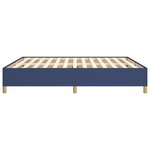 vidaXL Cadre de lit sans matelas bleu 180x200 cm tissu