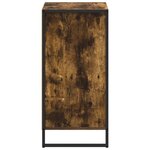 vidaXL Buffet Chêne Fumé 43 x 36 x 75 5 cm Bois d'ingénierie