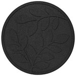 vidaXL Pierre de marchage 6 Pièces Noir Ø 44 x 2 cm Caoutchouc