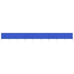 vidaXL Paravent 9 panneaux Tissu 1200 x 80 cm Bleu azuré