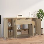 vidaXL Buffets 3 Pièces Chêne sonoma Bois d'ingénierie