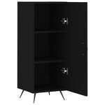 vidaXL Buffet Noir 34 5x34x90 cm Bois d'ingénierie
