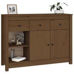 vidaXL Buffet Marron miel 100x35x74 cm Bois massif de pin