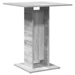 vidaXL Table de bistro Sonoma gris 60x60x75 cm Bois d'ingénierie