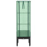 vidaXL Jardinière surélevée avec housse aspect rotin 40x40x140 cm
