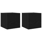 vidaXL Set de meubles TV 7 Pièces Chêne noir 100 x 30 x 30 cm