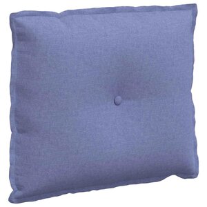vidaXL Coussin de Dos Bleu denim 60 x 19 x 50 cm tissu
