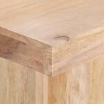 vidaXL Table de salle à manger 120x120x77 cm Bois de manguier massif